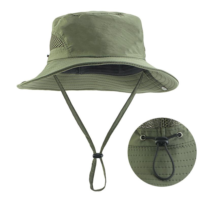 Outdoor Waterproof Bucket Hat Summer Female Anti-ultraviolet Sunshade Mountaineering Sun Hat Parent-child Anti-sun Hat