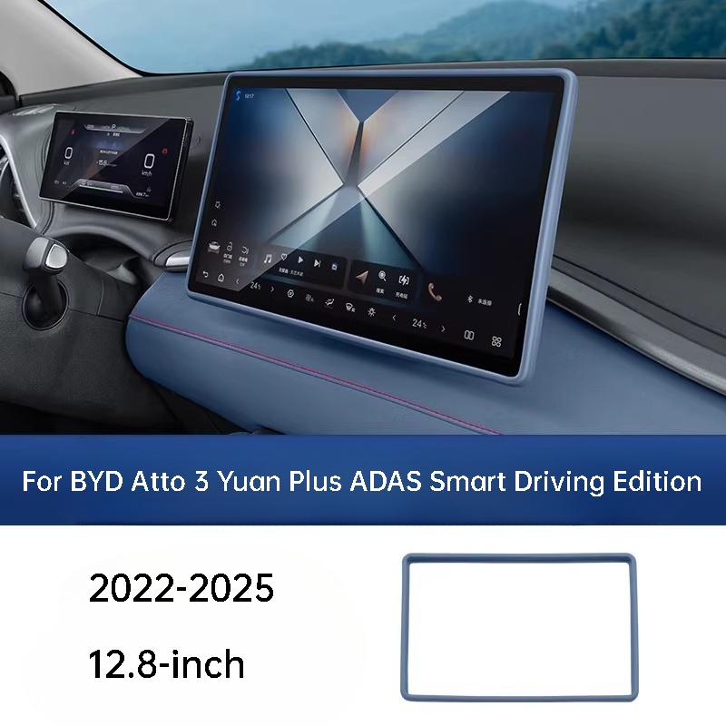 Für BYD Atto 3 Yuan Plus ADAS Smart Driving Edition 22-25 Auto-Navigationsbildschirm-Rahmen Silikonabdeckung Armaturenbrett-Display-Schutz