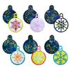 Light and Shadow Keychain Pendant Silicone Molds Christmas Snowflake Holographic Earrings Mold DIY Ornaments Mould Craft