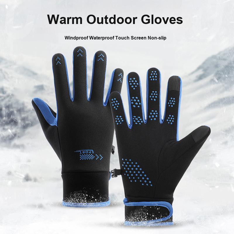 Thermal Gloves for Men and Women Touch Screen Anti-slip Gloves for Autumn Winter Driving Cycling Outdoor Sports