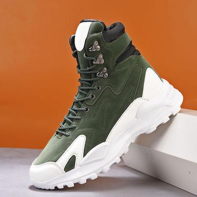 2024 Spring Man Casual Shoes Fashion Comfortable Breathable High Top Sneakers For Men Outdoor Non Slip Mens Ankle Boots Platform