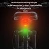 LED Bicycle Tail Light Rechargeable by USB Featuring Multiple Modes and Anti Slip Clip for Enhanced For Night Visibility