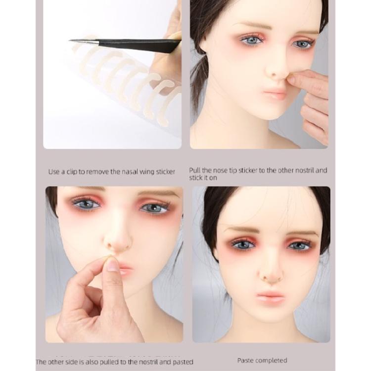 Sensitive Skin Safe Nose Shrink Strips Nasal Contouring Strips Adhesive Wear Day Or Night for Narrow Thin Nose Shape