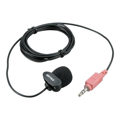 Microfone Buffalo BSHSM03BK AUX Mini Clipe Preto,