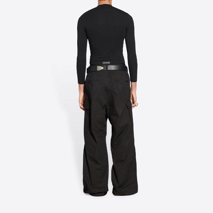 Balenciaga Cotton Ripstop Pulled Cargo Large Fit Pants 704704TKP271000