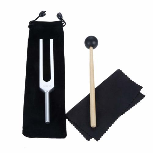 Dreld 528Hz Tuning Fork, Tuner, and Rubber Mallet with Storage Pouch, Purifying, Angelic Tones, Healing