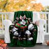 South Sydney Rabbitohs Flannel Blanket Soft All-Season Throw, Design for Camping, Car Travel, Hiking Sofa, Bed, Office Perfect Gift for Parties