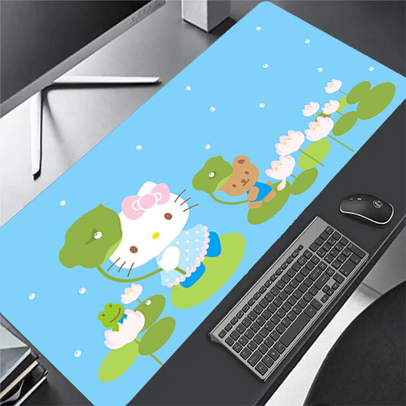1pc Sanrio Hello Kitty Mouse Pad - Cute Cartoon Character Design, Non-Slip Rubber Base, Perfect for Computers and Laptops (Hello Kitty & Friends) S061 30cmx60cm(11.8x23.6inch)