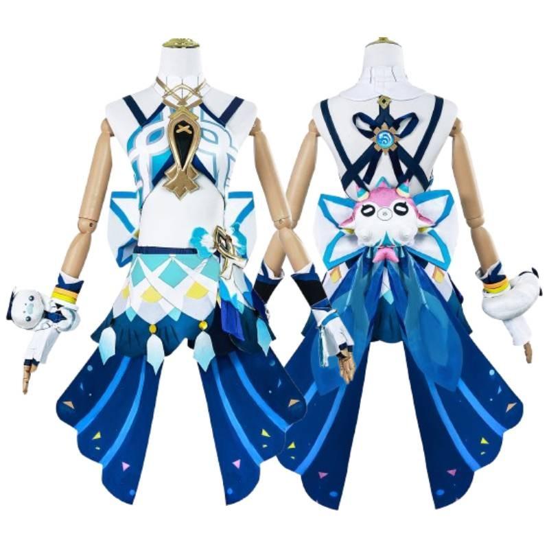 Adorable Marani Cosplay Costume For Genshin Impact Featuring Cute Fresh Style And Accessory Set