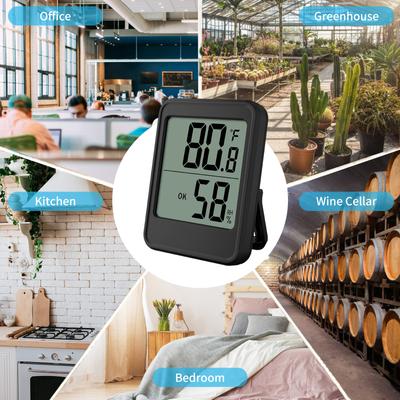 Termometro igrometro per interni Display a grande schermo da tavolo Temperatura elettronica magnetica
