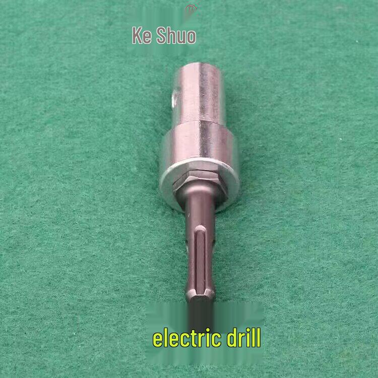 Electric Drill Adapter: Hammer & Impact Drill Converter with Bit Connector for Ice and Water Drills.