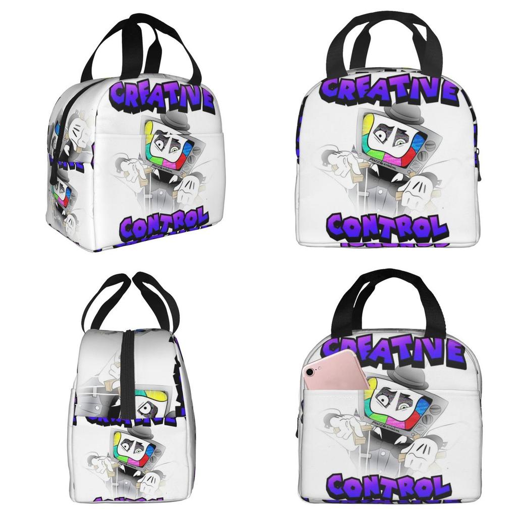 Creative Control (Mr. Puzzles) (Transparent Version) Insulated Lunch Bag for Kids School Cooler Thermal Food Box Lunch Boxes