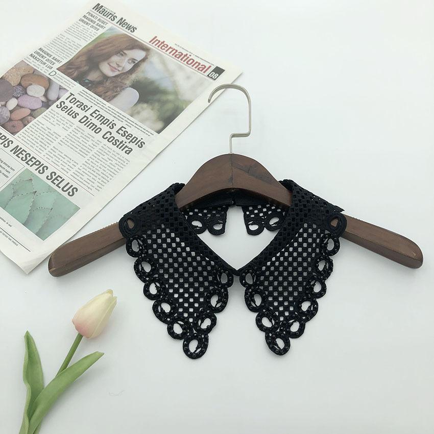 Grid Fake Collar, Water-Soluble Embroidery, Hand-Sewn Nail Beads, Embroidery, Women'S Clothing, White, Fashion Trend, Fake Collar.