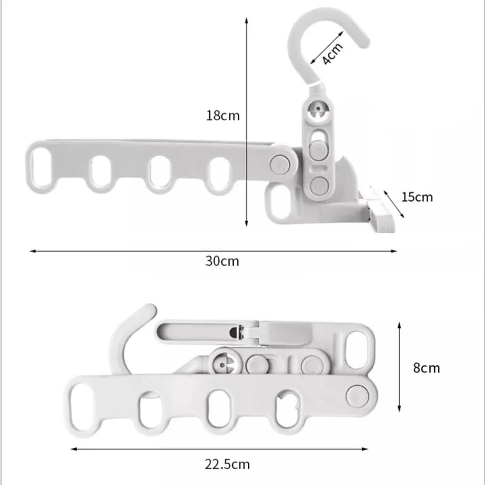 Travel Folding Hanger,Multi-Functional Travel Clothes Hanger,Laundry Room Hanging Rack,for Travel, Hotel Stays, Business Trips