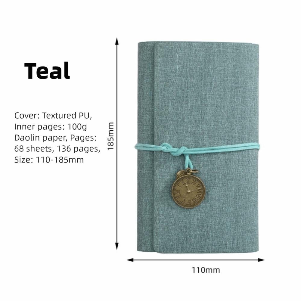 Reusable Retro Spiral Notebook A6 Flipped Notebook Retro Style Stationery Gift Gift