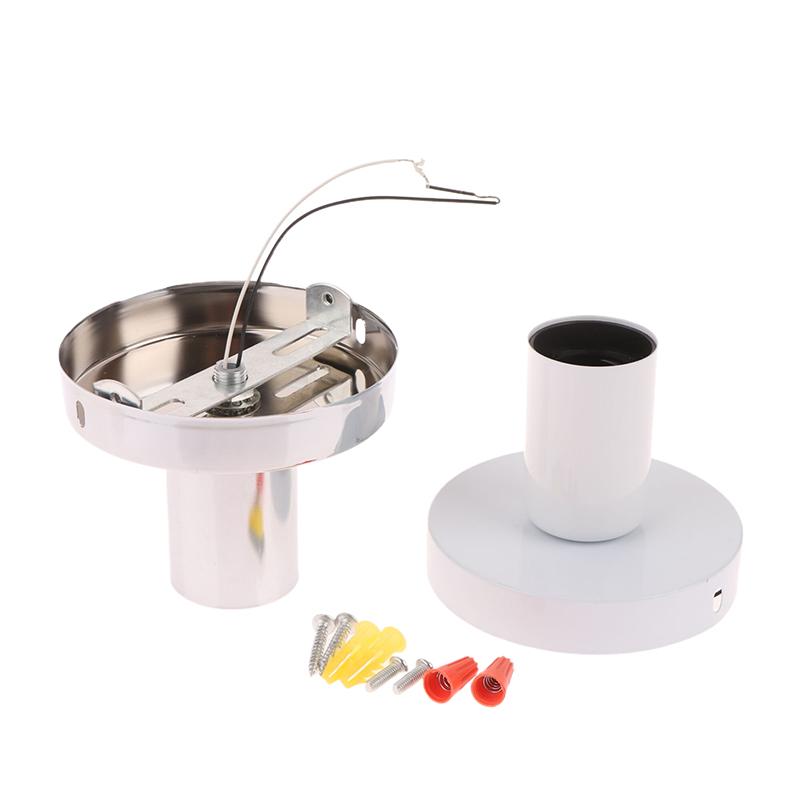 1 Set Ceiling Lamp Wall Lamp Holder Modern Nordic Retro Iron Lamp Decor For Living Room Bedroom Bathroom E27 Lamp Base