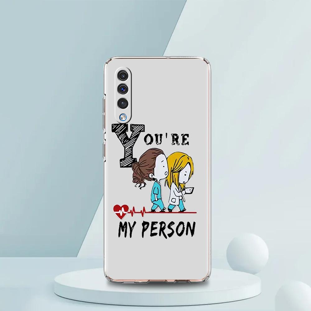 Greys Anatomy You Are My Person Case For Samsung A16 A14 A12 A22 A32 5G A34 A42 A52 A54 A50 A70 A30 A40 A20E A10S A02S A04S A06