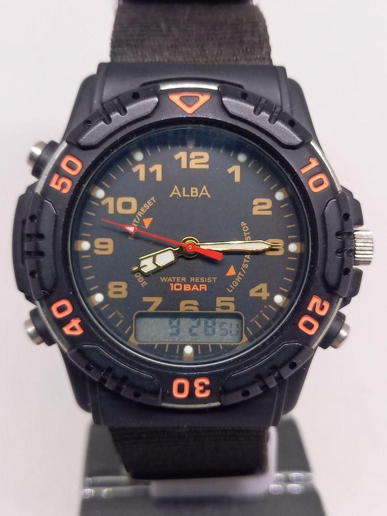 [USED] Seiko ALBA Analog-Digital Watch, 10 Bar Water Resistant