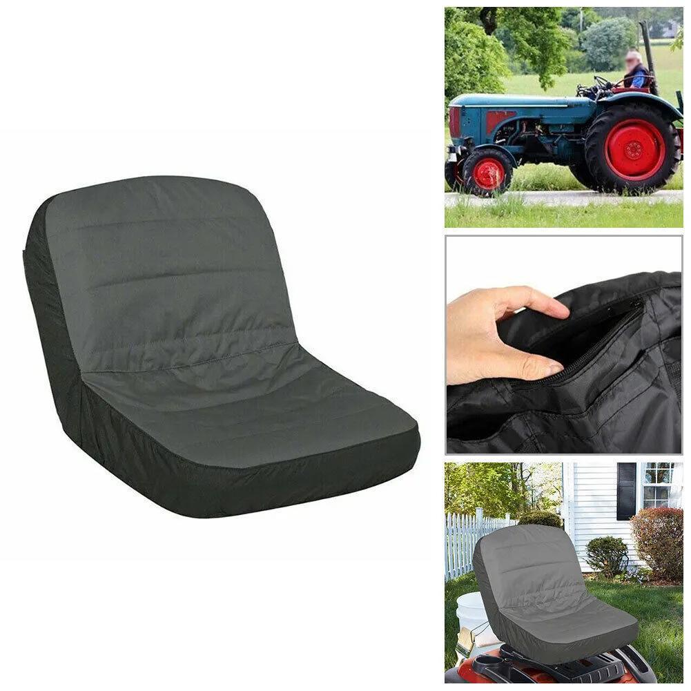 1PC Riding Lawn Mower Tractor For SEAT Cover 50.00X40.00X35.00cm For Seat Cover Padded Comfort Pad Storage Gray/Yellow Covers