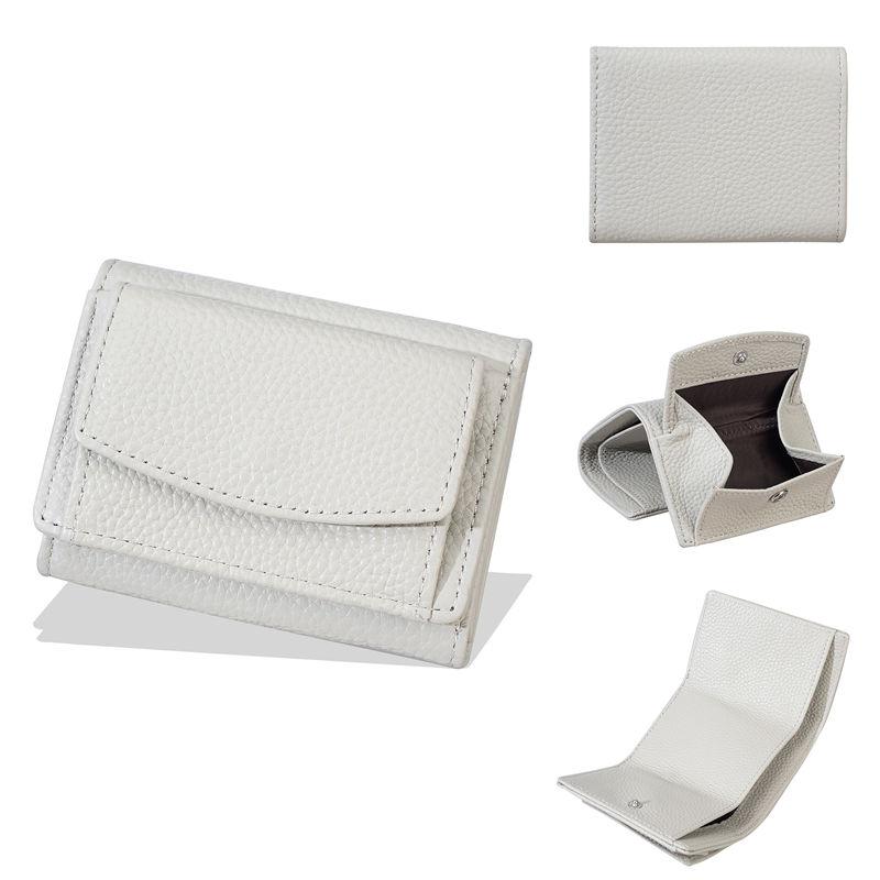 Baellerry Genuine Leather Short Wallets for Women Fashion Coin Purse Tri-fold Card Holder Mini Purses