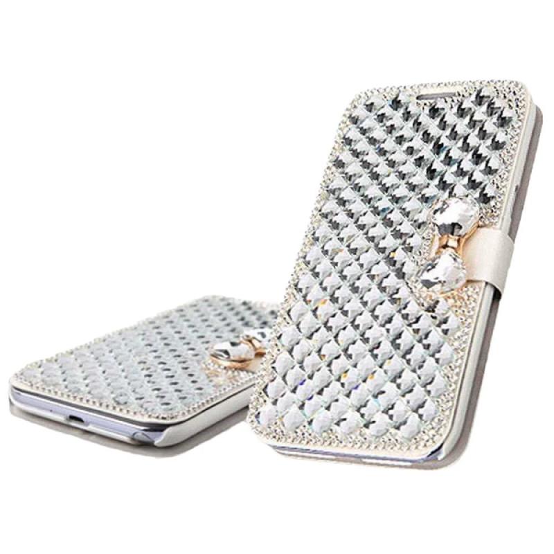 Iphone Style Flip Case With Water Diamonds Decoration Fashion Prevention Fall