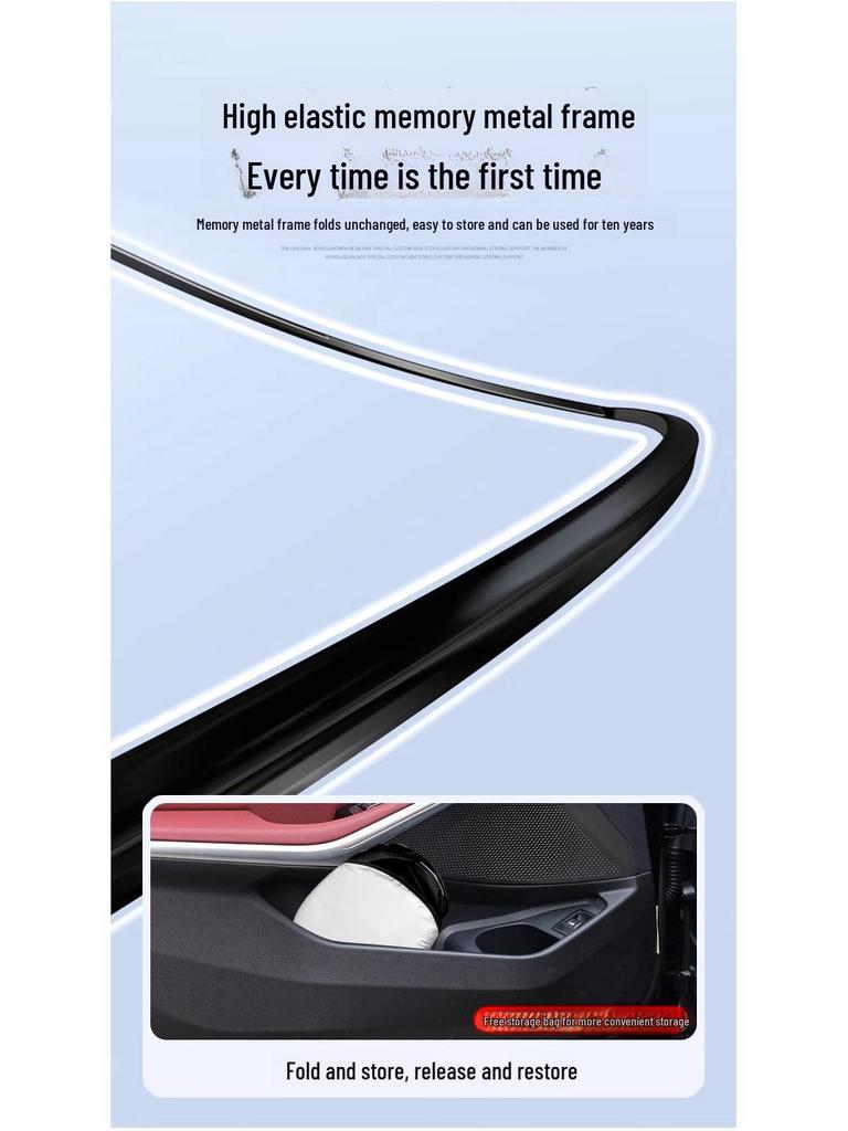 Double-Layer Car Windshield Sunshade and Heat Insulation Visor