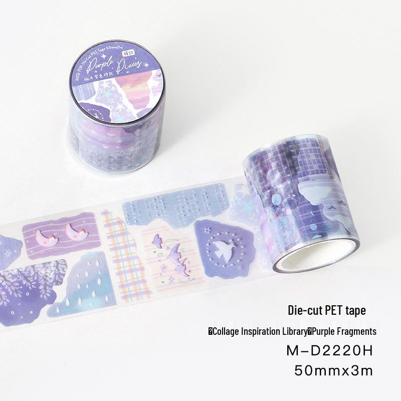 Collage Inspiration Library: PET Tape in Salt Style for DIY Journals & Graffiti Projects