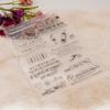 Birthday Celebration Clear Stamp Background Silicone Stamp for Birthday Card Making Scrapbooking Album Journal Planner