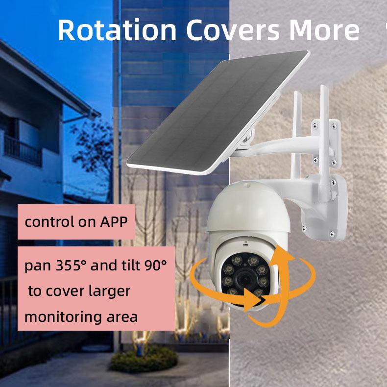 Tuya Solar-Powered Outdoor Waterproof 4G Surveillance Camera with Remote HD Monitoring