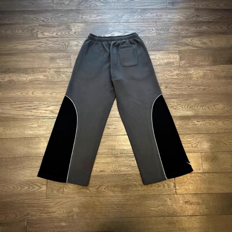 European and American Y2K Loose Straight Tube Casual Retro Trend Splicing Personalized Sports Style Pants