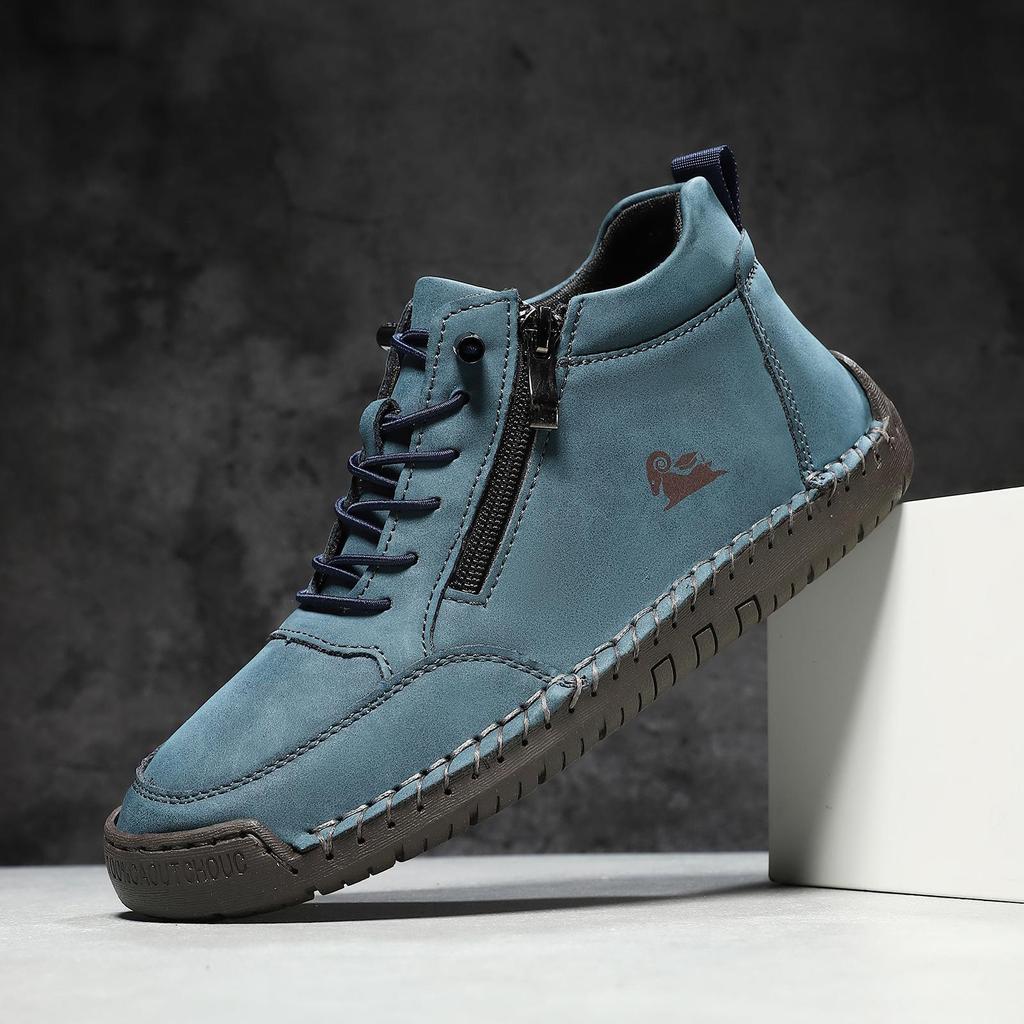 Hand-Stitched Women’s Soft Sole Flat Casual Shoes for Autumn & Winter - A805
