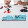 Mini Metal Lathe Machine,Blue Wood Lathe Milling Machine Corded Electric 34.5*6*8cm for Processing Small-leaf Rosewood