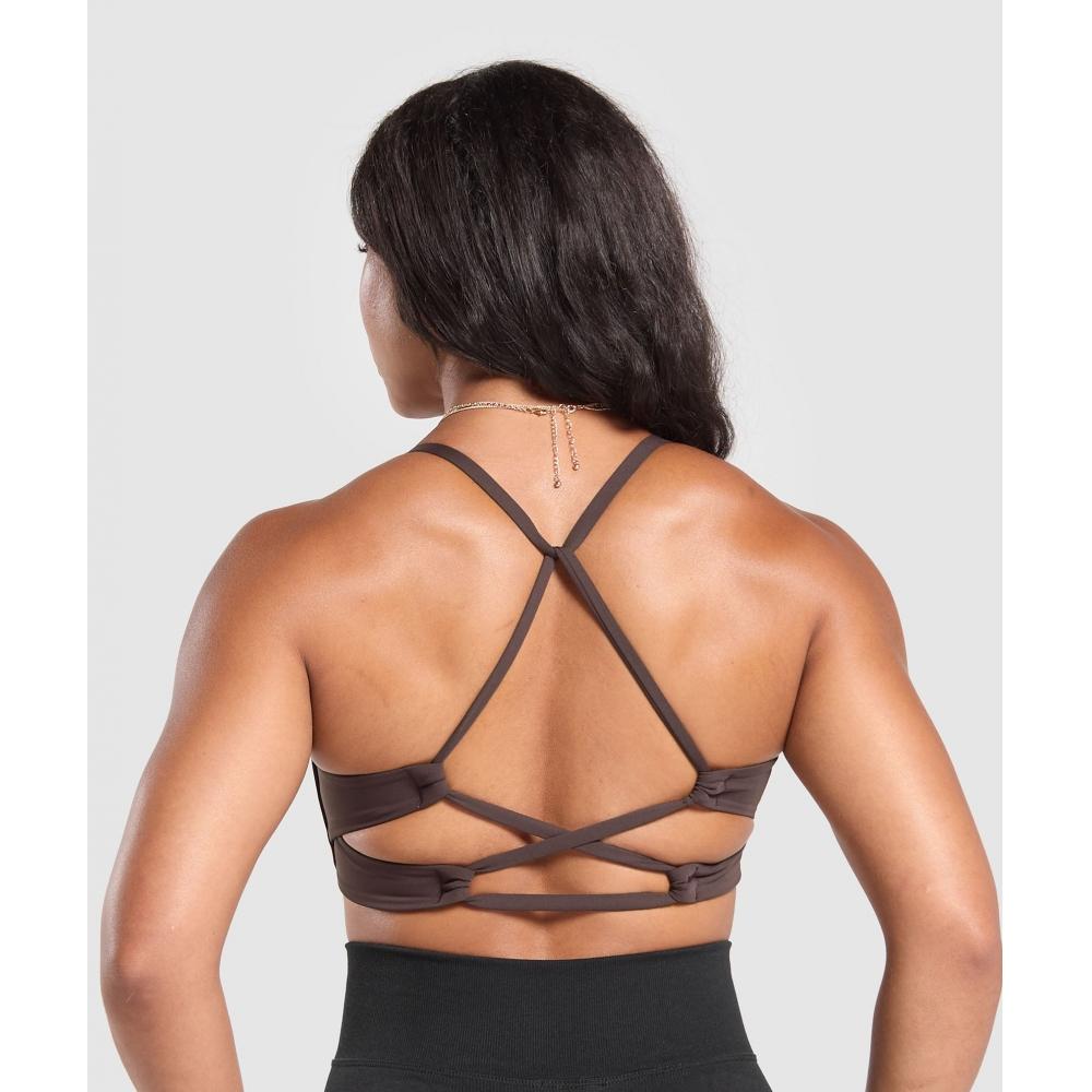 

Бюстгальтер Gymshark Cross Back Heritage Brown B9a7m Ncnz XXS