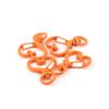 5Pcs/Lot Colorful Metal Heart Lobster Clasp Hooks Key Rings Connectors for DIY Keychain Jewelry Making Findings Accessories