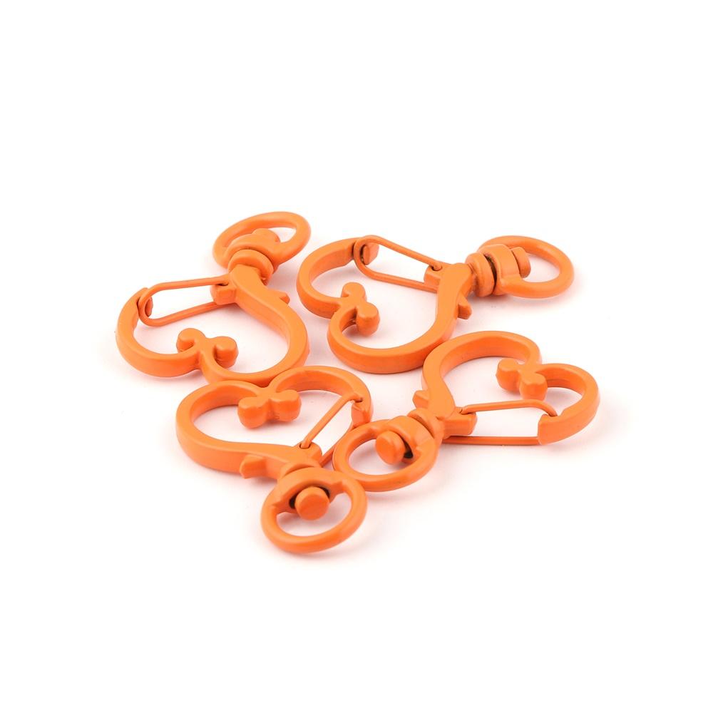 5Pcs/Lot Colorful Metal Heart Lobster Clasp Hooks Key Rings Connectors for DIY Keychain Jewelry Making Findings Accessories