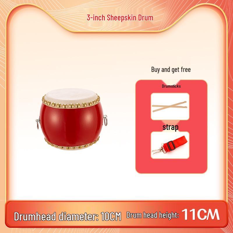 

Детский барабан тангу из коровьей кожи: Игрушка для раннего развития и выступлений 5-10 дюймов