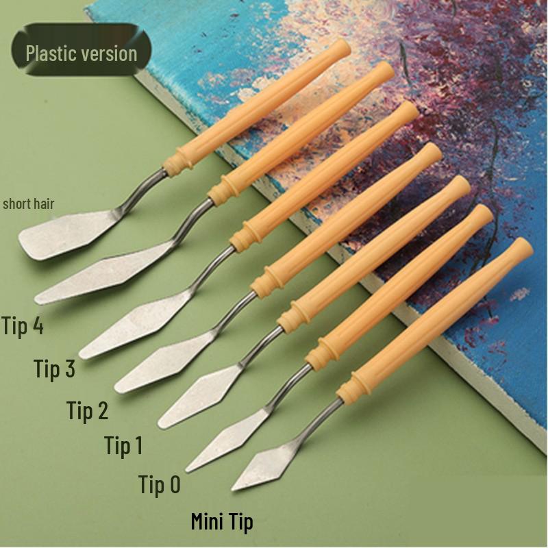 5-Piece Stainless Steel Palette Knife Set for Oil and Gouache Painting