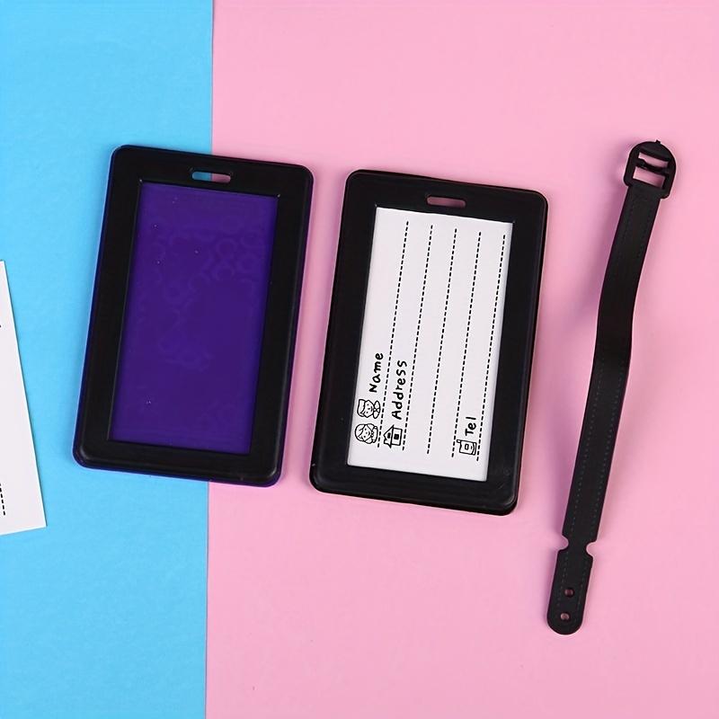 4 st Mjuk Plast Tre-dimensionell Bagagetagg Bagagetagg Enkel Checktagg Flygplansbagagetagg Tagg