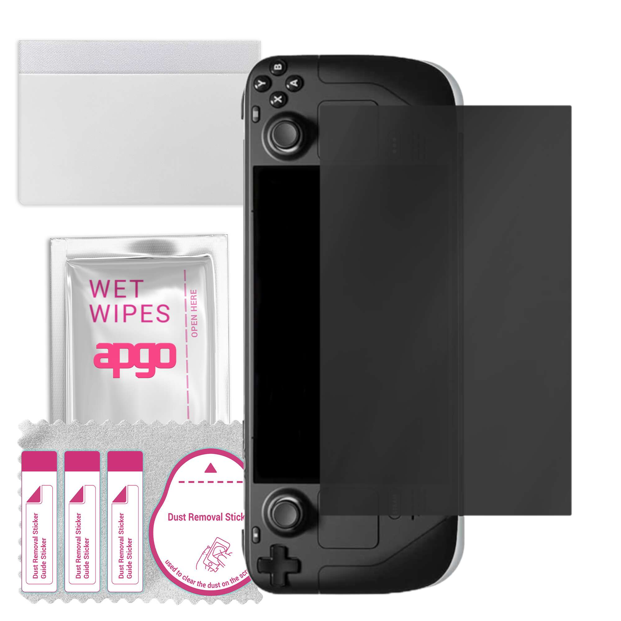 

apgo Privacy Matte Hybrid protective glass compatible with Steam Deck, flexible nano glass, great replacement for tempered glass, scratch-resistant, f