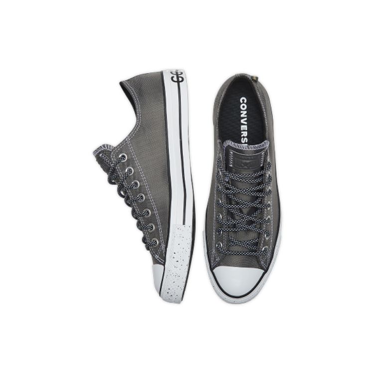 Converse Chuck Taylor All Star Bequeme Vielseitige Canvas-Schuhe Unisex Sneaker Anthrazit-Schwarz 165943C