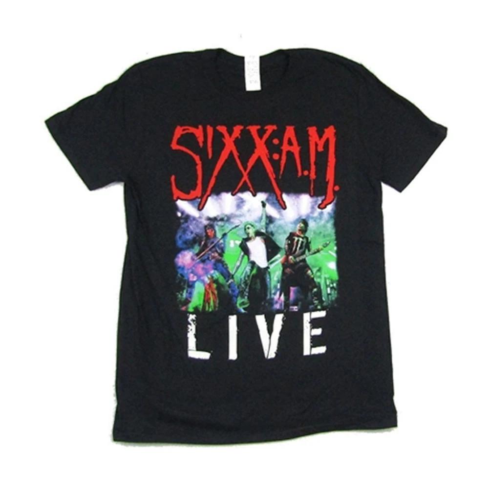 Men s Sixx A.M. Live World Tour 2016 T-shirt Large Black XXXL
