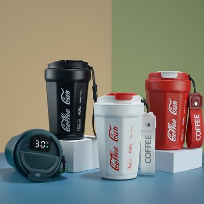 400 ml 304 Paslanmaz Çelik Kahve Fincanı Basit çiftin Rahat Fincan Yüksek Estetik Değeri Vakum Yalıtımlı Bardak Hediye Su Şişesi