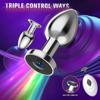 Wireless Control Metal Anal Vibrator for Women Butt Plug Men Prostate Massager Masturbator Clit Stimulator Sex Toys for Couple