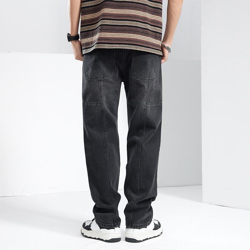 New Spring and Summer Men's Loose Straight American High Street Jeans