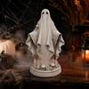 Halloween Geisterfigur, Gruselige Harz Geister Schädel Statue für Etagen Tablett Haus Tischmittelstück, Halloween Party Zubehör