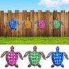 1 Pc Ozean Metall Schildkröte Indoor Outdoor Wohnzimmer Bunte Hängende Skulptur Eisen Kunst Wand Dekor Hause Garten Balkon