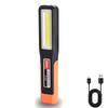 Rechargeable LED Work Light with Magnet Maintenance Lighting Flashlight Red Warning Torch COB  Light with Hook Outdoor Camping