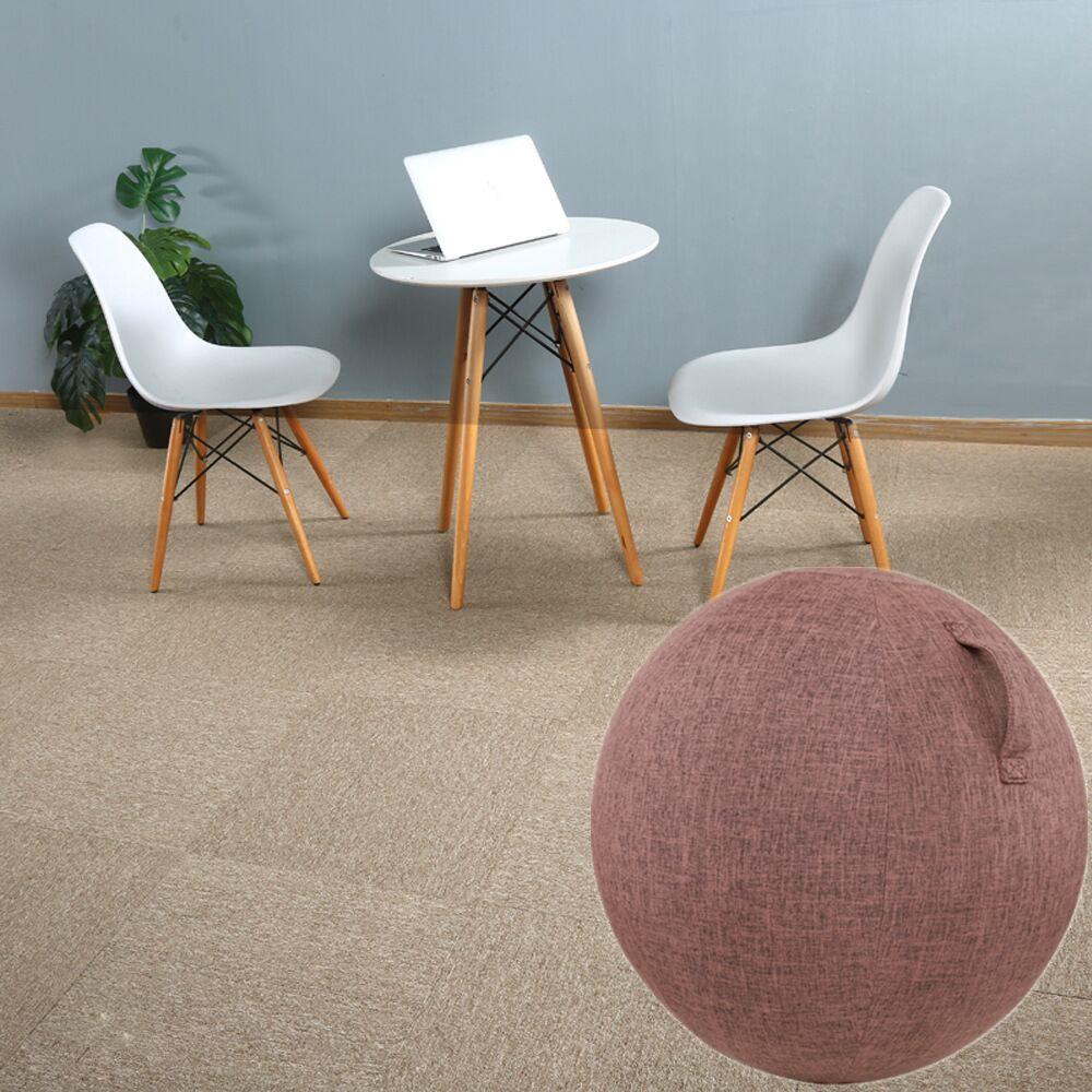 Breathable, Anti-Pilling Cotton Linen Yoga Ball Cover, 55cm