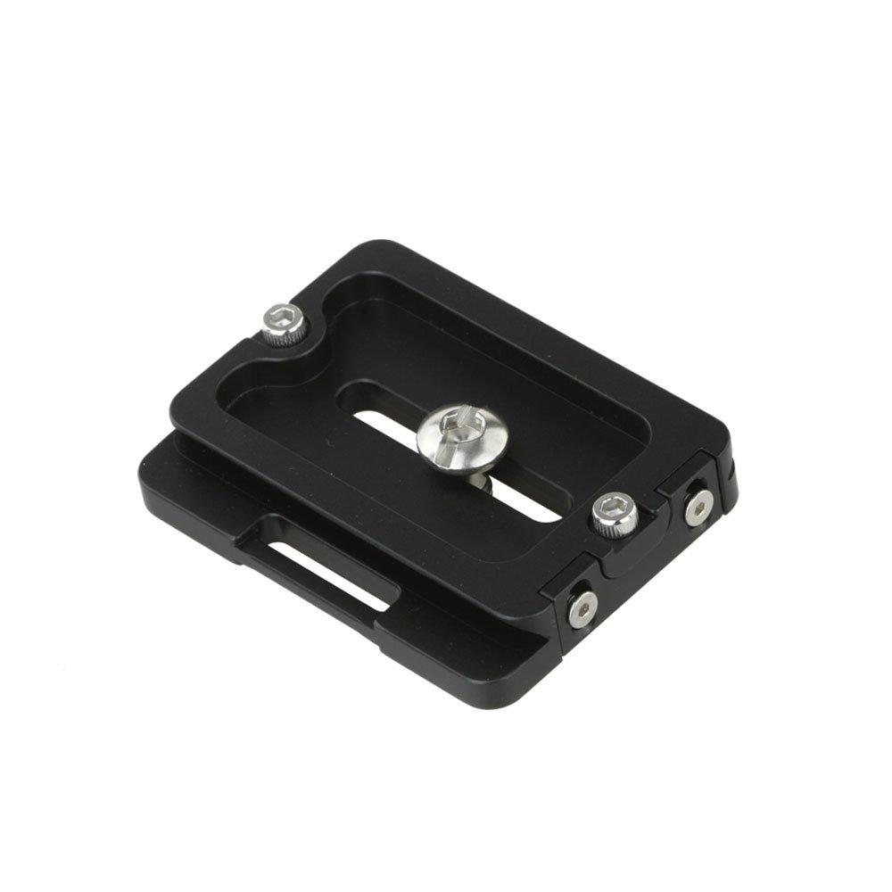 Haoge PQR-60L 60mm Universelle QR Kamera-Gehäuse Schnellwechselplatte mit fester Lippenflansch für Arca Swiss Standard Stativ-Kugelkopfschelle