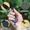 [VitalBloom] set of 2 reel keychain With carabiner multifunctional super lightweight Elastic reel type key reel stretch strap metal wire Fall